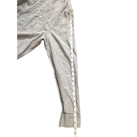 Mack Weldon Men's Large Button up Performance pocket shirt Cotton Lyocell Gray - Picture 6 of 8